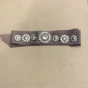 Rhinestone sash for formalwear